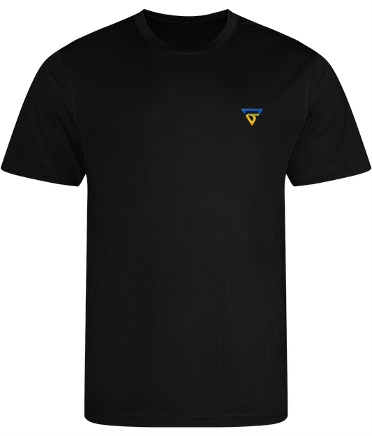 BURST Men's BRAVE 🇺🇦 Recycled Dry-Fit Workout T Shirt (Black)
