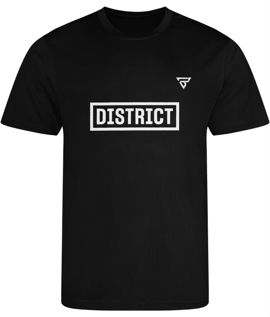BURST X DISTRICT Men's Dry Fit Workout Shirt (Black)