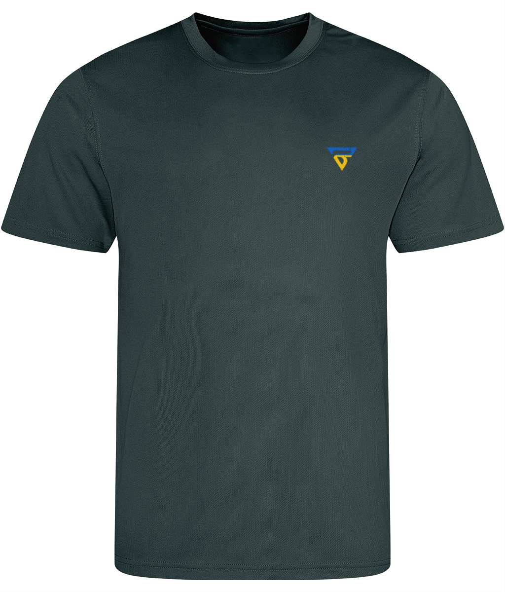 BURST Men's BRAVE 🇺🇦 Dry-Fit Workout T Shirt ( Charcoal)