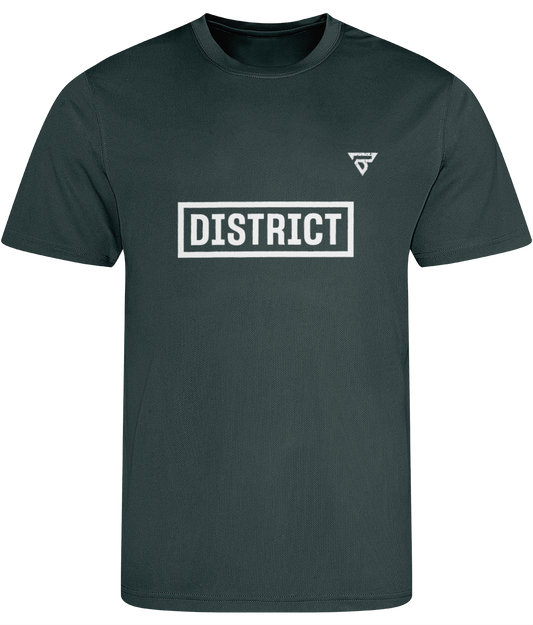 BURST X DISTRICT Men's Dry-Fit Workout Shirt (Charcoal)