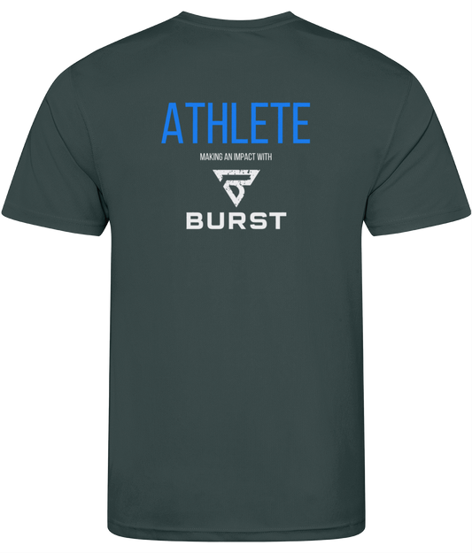 BURST X DISTRICT Men's Dry-Fit Workout Shirt (Charcoal)